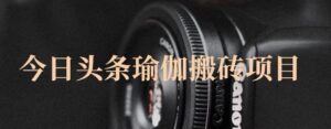猎人社区今日头条瑜伽搬砖项目课程，可以批量操作，单号一天几十收入-个人经验技术分享
