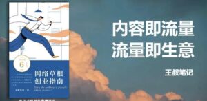 王叔21天文案引流推广训练营，引流方法适用于各行各业是共通的-个人经验技术分享