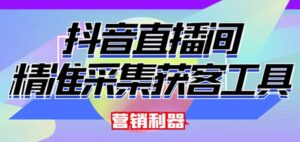 最新抖音直播间精准采集获客工具-个人经验技术分享