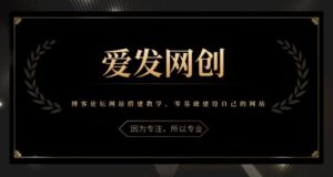 爱发必学博客论坛网站搭建教学,零基础建设自己的网站视频教程-个人经验技术分享