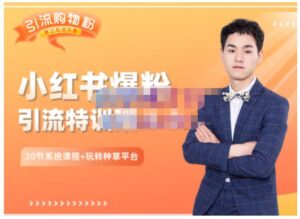 陆明明小红书爆粉特训班,教你从零基础玩转小红书平台-个人经验技术分享