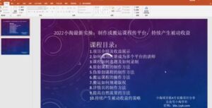小淘2022最新实操视频课程,制作搬运课程传平台产生持续被动收益-个人经验技术分享
