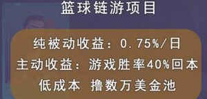 国外区块链篮球游戏项目低成本撸数万美金-个人经验技术分享