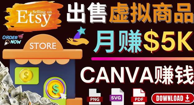 图片[1]-通过Etsy出售Canva模板，操作简单，收益高，月赚5000美元