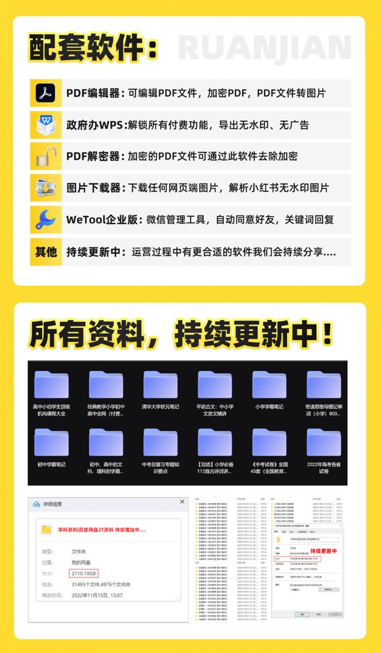 2023最新k12学科资料变现项目：一单299双平台操作 年入50w(资料+软件+教程)