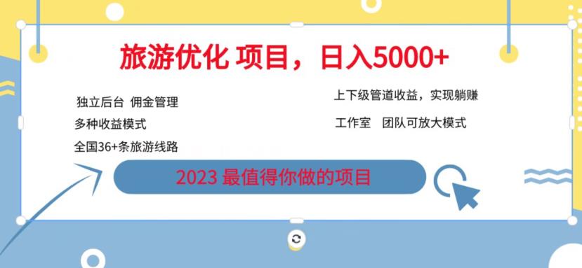 7.22旅游项目最新模式，独立后台 全国35 线路，日入5000 【揭秘】
