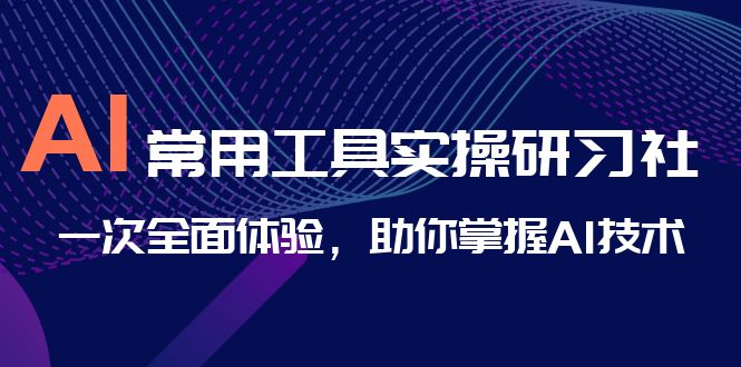 图片[1]-AI-常用工具实操研习社，一次全面体验，助你掌握AI技术-阿灿说钱