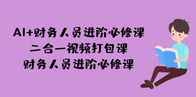 图片[1]-AI + 财务人员进阶必修课二合一视频打包课，财务人员进阶必修课-阿灿说钱