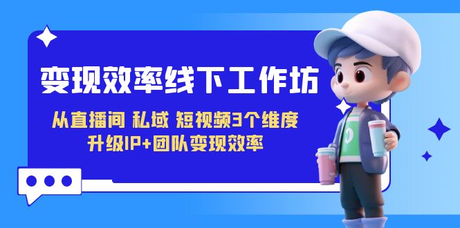 变现-效率线下工作坊，从直播间、私域、短视频3个维度 升级IP+团队变现效率-个人经验技术分享