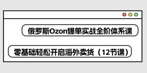 俄罗斯 Ozon-爆单实战全阶体系课,零基础轻松开启海外卖货(12节课)-个人经验技术分享