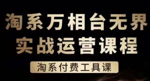 淘系万相台无界实战运营课，淘系付费工具课-个人经验技术分享