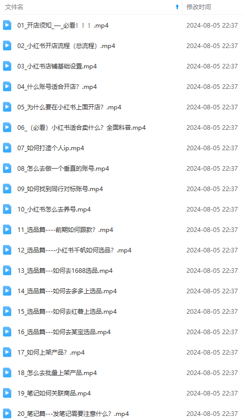 图片[2]-2024小红书电商实战课：全体系打造 全方位梳理 小红书电商逻辑体系 (42节)-个人经验技术分享