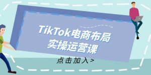 TikTok电商布局实操运营课：从新手到精通，成为TikTok带货运营高手-个人经验技术分享