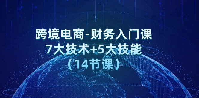图片[1]-跨境电商-财务入门课：7大技术+5大技能（14节课）-个人经验技术分享