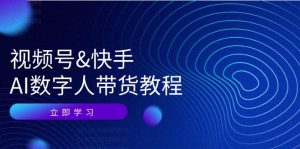 视频号&快手-AI数字人带货教程:认知、技术、运营、拓展与资源变现-个人经验技术分享