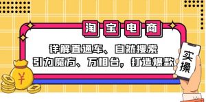 2024淘宝电商课程:详解直通车、自然搜索、引力魔方、万相台,打造爆款-个人经验技术分享