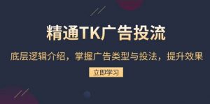 精通TK广告投流:底层逻辑介绍,掌握广告类型与投法,提升效果-个人经验技术分享