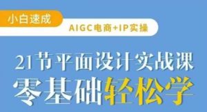AIGC电商必备实操21节平面设计实战课,教你玩转AI-个人经验技术分享