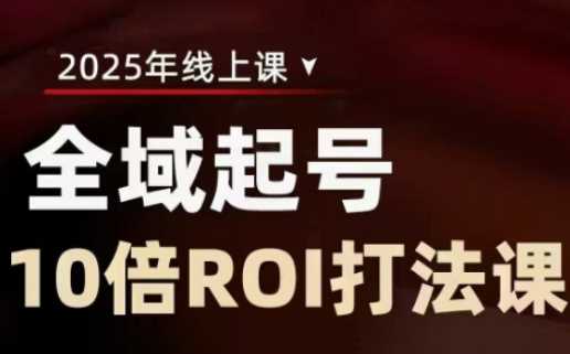 2025全域起号10倍ROI打法课，助你提升直播间的投资回报率 -1