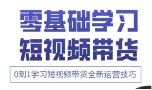 快手运营+高阶剪辑实战课,0到1学习短视频带货全新运营技巧-个人经验技术分享