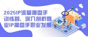 2025IP流量操盘手训练营，深入剖析商业IP操盘手职业发展-个人经验技术分享