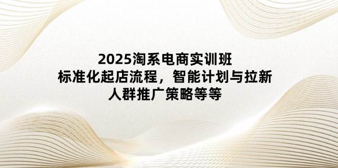 2025淘系电商实训班：标准化起店流程，智能计划与拉新，人群推广策略等等 -1