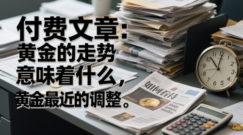 付费文章：黄金的走势意味着什么，如何看待黄金最近的调整 -1
