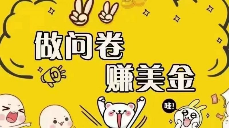海外问卷赚美金！！！日入无上限，可批量矩阵可招人开工作室无限放大 -1