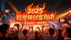 2025短视频创富指南,前后端思维 + 系统算法,教你月入过万变现路径-个人经验技术分享