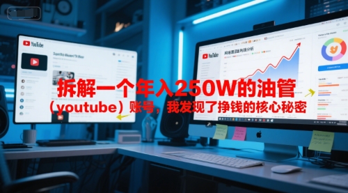付费文章：拆解一个年入250W的油管（youtube）账号，我发现了挣钱的核心秘密 -1