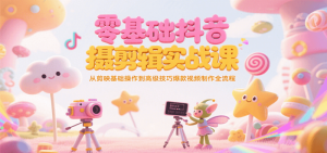 零基础抖音短视频拍摄剪辑实战课，从剪映基础操作到高级技巧爆款视频制作全流程-个人经验技术分享