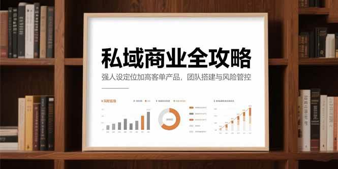 私域商业全攻略，强人设定位加高客单产品，团队搭建与风险管控 -1