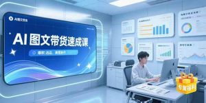 AI图文带货速成课,养号引流秘籍,爆款选品策略,美图制作全流程-个人经验技术分享