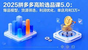 2025拼多多高阶选品课5.0:爆品模型,货源筛选,利润优化,单店月利3万+-个人经验技术分享