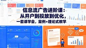 信息流广告进阶课:从开户到投放到优化,一套课学会,案例+理论式教学-个人经验技术分享