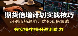 期货倍增计划实战技巧:识别市场趋势、优化交易策略,在实操中提升盈利能力-个人经验技术分享