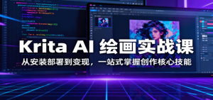 Krita AI 绘画实战课：从安装部署到变现，一站式掌握创作核心技能-个人经验技术分享